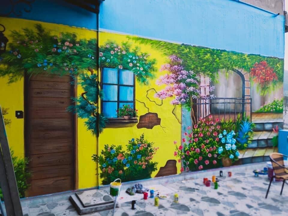 Vẽ tranh tường trang trí cho quán cafe - Công ty TNHH Phú An